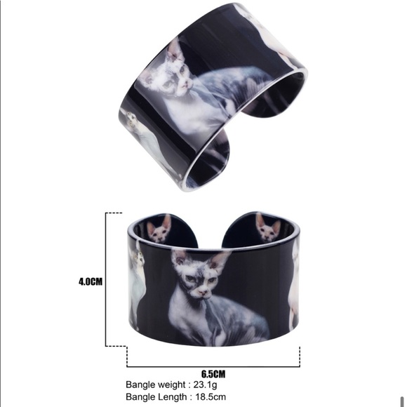 NWT Canadian Hairless Sphynx Cat Bracelet - Picture 7 of 10